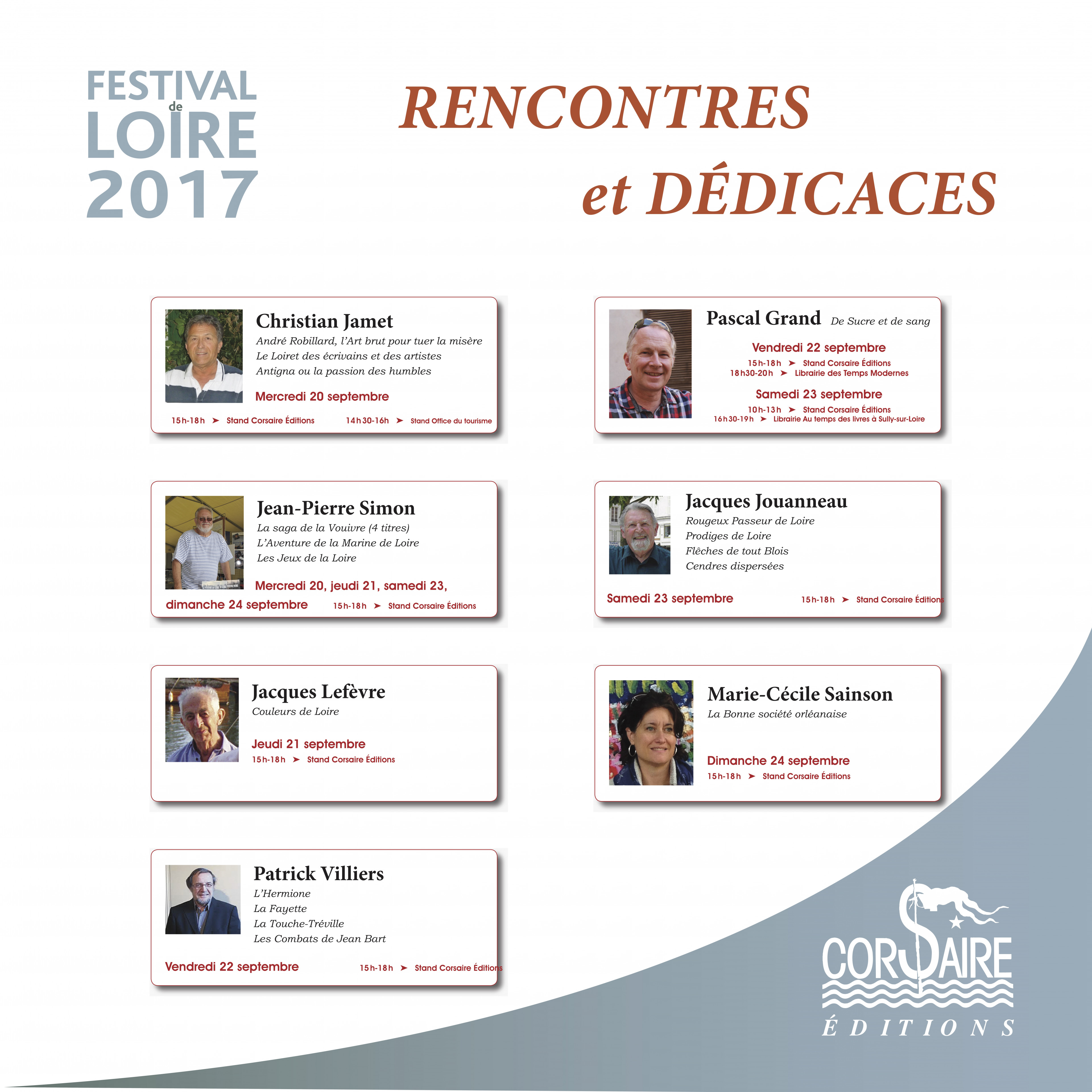 Dédicaces Festival de Loire