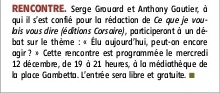 Serge Grouard La Rep 1 déc 2018