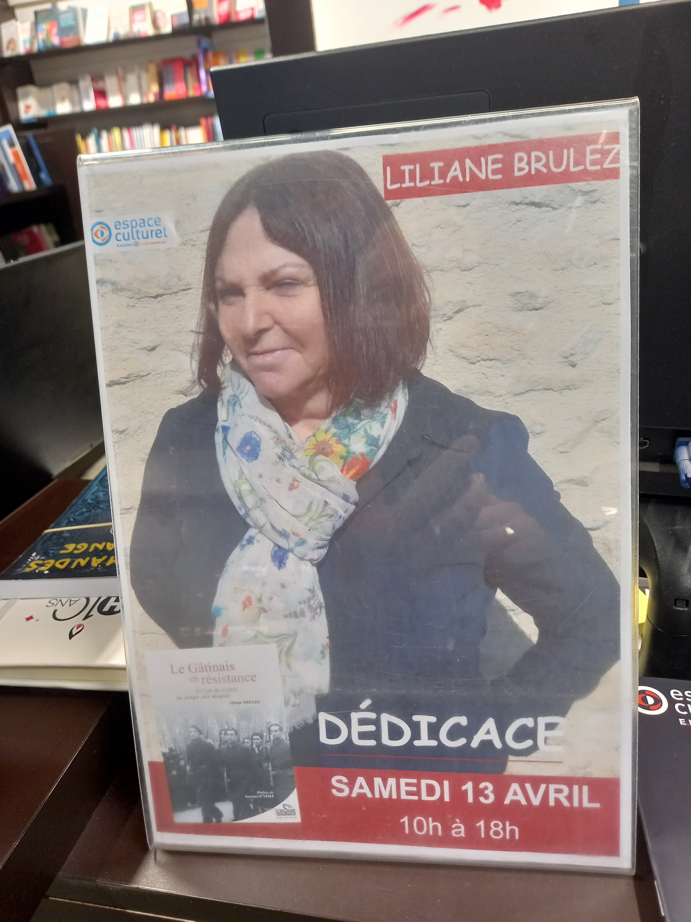 Liliane Brulez au Leclerc Amilly